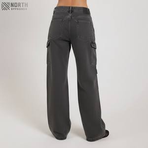 Jeans de Mezclilla Casuales de Pierna Recta y Corte Regular para Mujer, con Logotipo Personalizado 2025, Transpirables y de Secado Rápido para la Temporada de Invierno - Product Image 5