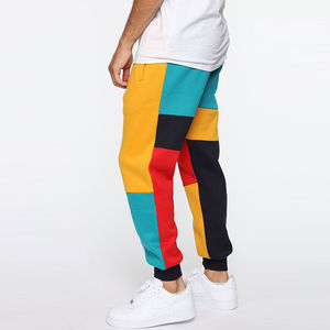 Streetwear à logo personnalisé pour hommes, pantalon de survêtement à blocs de couleurs, pantalon de survêtement de jogging pour hommes, service OEM personnalisé, 2024 - Product Image 5