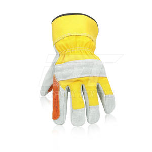 Guantes DE TRABAJO protectores de la mejor calidad Guantes de trabajo de cuero antideslizantes resistentes al desgaste para seguridad - Product Image 2