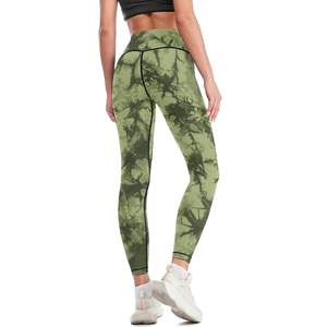 Le style streetwear offre un contrôle du ventre flatteur pour tous les corps Leggings imprimés taille haute Tissu tricoté au beurre cousu - Product Image 3