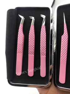 Pinzas de Alta Calidad con Punta de Fibra para Pestañas, Acero Inoxidable y Almacenamiento de Múltiples Piezas, Pinzas para Injerto de Pestañas - Product Image 5