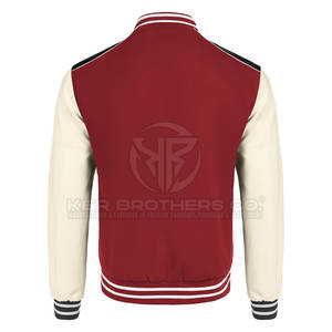 Veste universitaire durable pour hommes Veste Letterman style bombardier à la mode pour club de sport et streetwear Veste universitaire pour hommes à la mode - Product Image 6