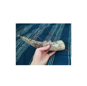 ผงเบียร์ฮอร์นที่มีขาตั้งไวกิ้งธรรมชาติฮอร์นดื่มสำหรับขนาดที่กำหนดเองราคาถูกกับขายสินค้า - Product Image 3