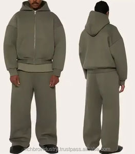 Custom Logo Men Hoodie Sweatshirt and <b>Jogger</b> Pants Tracksuit Set Premium Cotton Fleece Winter Street Style OEM ODM Wholesale - Product Image 2