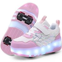 Nouvelles chaussures à roulettes d'extérieur avec roues LED pour enfants, prêtes à être expédiées