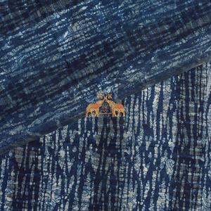 Robe en tissu imprimé floral bio, 100% coton peigné léger, bleu indigo, vente en gros, pour filles - Product Image 6