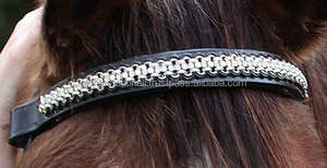 Banda de cejas de cuero indio con ostentoso Para Caballo de alta calidad - Product Image 5