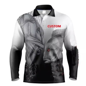Ropa de pesca personalizada, traje de pesca estampado de manga larga personalizado, venta al por mayor, ropa de pesca por sublimación, camisas de manga larga - Product Image 3