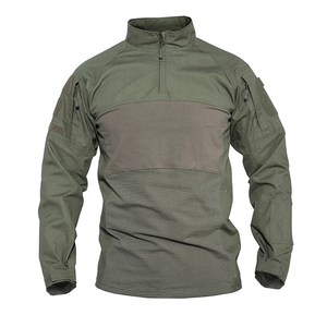 Camisas Tácticas de Manga Larga con 3 Botones, Sólidas, Antiarrugas, para Hombre, 100% Poliéster Pique, de Secado Rápido y Alto Rendimiento - Product Image 1
