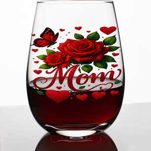Vaso <span class=keywords><strong>de</strong></span> Vino sin Asa <span class=keywords><strong>de</strong></span> Lujo Reutilizable <span class=keywords><strong>de</strong></span> 12 oz con Diseño Simple para el Día <span class=keywords><strong>de</strong></span> <span class=keywords><strong>la</strong></span> Madre, Personalizado, para Regalo <span class=keywords><strong>de</strong></span> Mamá, Venta al por Mayor, Nueva Llegada - Product Image 4