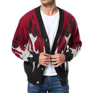 Suéter de punto para hombre, suéter de punto transpirable de algodón con cuello redondo de otoño, ropa de hombre, suéter de moda de invierno - Product Image 4