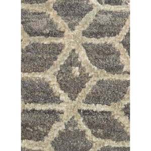 Alfombra Tattvam Anudada a Mano de Lana y Seda de Bambú, Diseño de Parches Beige y Marrón, Rectangular, para Pasillo y Dormitorio - Modelo Esk-9012 - Product Image 3