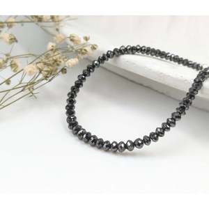 AAA+ 925 Sterling <b>Silver</b> <b>Bracelet</b> with Black Diamond Bead Luxurious Diamond <b>Bracelets</b> & <b>Bangles</b> - Product Image 1