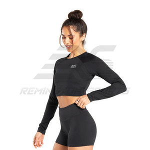 เสื้อครอปของผู้หญิงดีไซน์โดดเด่นเสื้อผ้าลำลองน้ำหนักเบาระบายอากาศได้ดี - Product Image 2