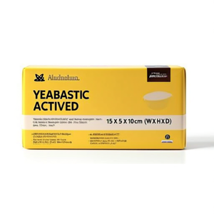 Yellow <b>Plastic</b> Cleaning Sponge 15 X 5 X 10 cm (W X H X D) - Product Image 3