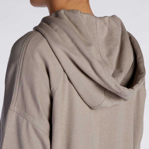 Sweats à capuche pour femmes sweats à capuche personnalisés coton polaire à manches longues vêtements modestes islamique surdimensionné fermeture éclair à capuche pour les femmes - Product Image 4