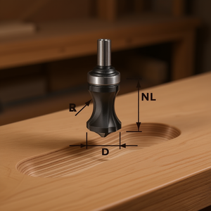 Fraise à rainurer Festool HW S8 R16/NL32 à pointe en carbure - Product Image 3