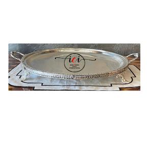 Nouvel arrivage Décoration du festival du Ramadan Plateau rond en laiton de luxe de haute qualité pour le festival du Ramadan Taille et design personnalisés - Product Image 4