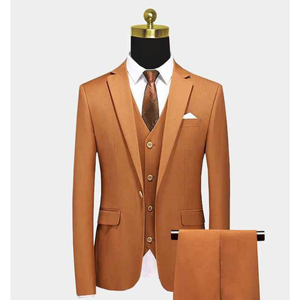 Traje Clásico para Hombre, Corte Entallado, Traje de Novio para Boda, Abrigo Formal, Pantalón, Trajes de Novio al por Mayor, Precio Económico, Abrigo Negro - Product Image 1