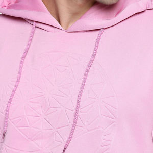 Sweat à capuche gaufré coupe ajustée de conception OEM avec toutes les tailles disponibles Sweatshirts unis coupe régulière Sweats à capuche pour hommes en relief - Product Image 4