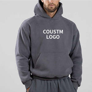 Custom <b>Men</b> Hoodies Sweatshirts Blank Plain <b>Fleece</b> <b>Oversized</b> Pullover Wholesale Boxy Fit Heavy Weight Cotton <b>Hoodie</b> - Product Image 4