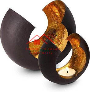 <b>Candle</b> Stand <b>Black</b> Finished Metal <b>Candle</b> Votive Home Wedding Party and Christmas Decor Metal - Product Image 3