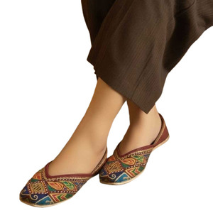 Suministro Directo de Fábrica, Khussa para Mujer, Personalizado, Antideslizante, Parte Superior de Cuero Sintético, Suela Antideslizante, Diseño de Moda de Alta Calidad - Product Image 1