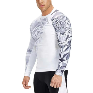 High Quality Sublimated Rashguards for Adults for BJJ and Jiu-Jitsu Training Compression Rash Guards Sportswear - Product Image 3