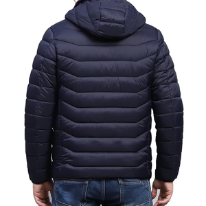 Men's Hooded <b>Quilted</b> <b>Jacket</b> Camouflage <b>Pattern</b> Winter Waterproof Windproof Cotton Filling Zipper Closure Casual Slim Fit Long - Product Image 4