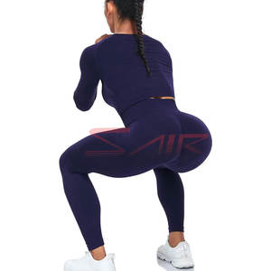 Leggings de fitness taille haute pour femmes, sur mesure, vêtements de sport de qualité supérieure avec logo pour le yoga, respirants, au prix de gros - Product Image 4