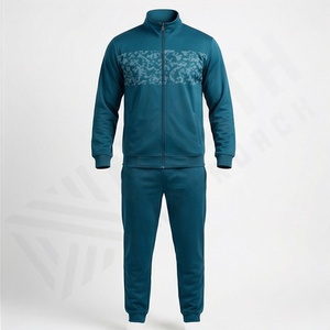 Survêtement de jogging et de course pour homme, tenue d'entraînement d'hiver, produit personnalisé, sweat-shirt à col montant avec fermeture éclair, vêtements de sport - Product Image 1