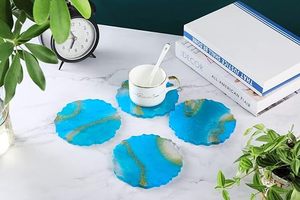 ถาดเรซิ่นอีพ็อกซี่ลายดอกไม้ปรับแต่งได้ลายดอกไม้ตกแต่งบ้านสำหรับเทียนหอมพืชแฮนด์เมด - Product Image 5