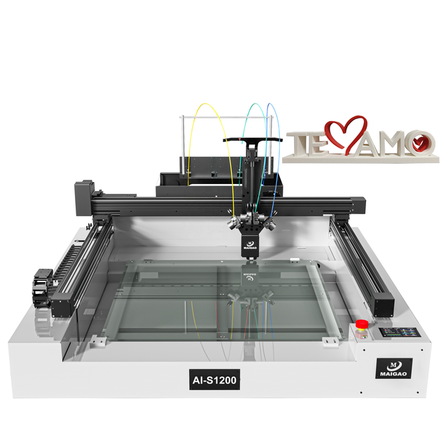 Maigao AI-S1200 1200*1200mm Large Format Three-Colors Wifi Free Leveling Channel Letter 3D Outdoor Sign Printer
