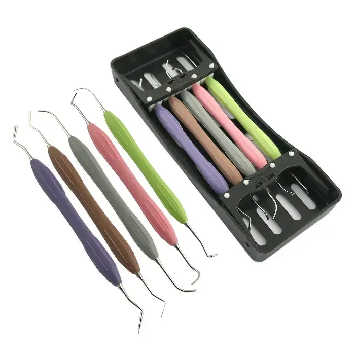 Dental Composite LM Arte Filling Instruments Silicon Handle Set of 5 pcs Dental Composite Filling Instruments Dental Instruments