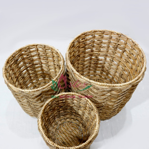 Artex Dong Thap Large Woven <b>Wicker</b> Storage <b>Basket</b> With Natural Straw Handle Ins Style Home Use Picnic <b>Laundry</b> Fruit <b>Basket</b> - Product Image 5