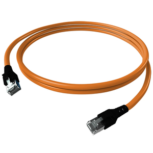 EasyLan SolidCon Cavo patch AWG23 per PoE Cat.6A schermato arancione 0,5 m - Product Image 1