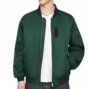 Blouson Bomber en Toile Homme Haute Qualité Automne Hiver Multi-Poches Col Mandarin Écologique Coupe-Vent 2026 - Product Image 2