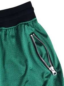 Streetwear vintage Short de bain pour homme 100% maille de polyester pour l'entraînement sportif d'été broderie personnalisée avec poche zippée - Product Image 4