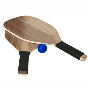 Raquettes en bois faites à la main Raquette de tennis Vente en gros Raquette en bois écologique Ensemble de chauve-souris Logo personnalisé disponible Jeu de loisirs en plein air - Product Image 2