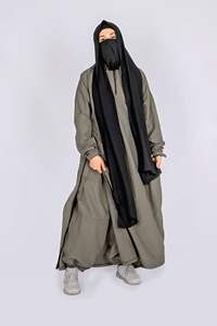 Ropa Deportiva Larga y Modesta de Poliéster/Nailon Elástico en Cuatro Direcciones, Ligera y Transpirable, para Mujeres Musulmanas, Diseño Holgado - Product Image 2