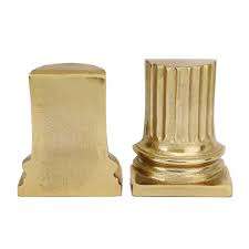 Serre-livres décoratifs créatifs en métal de style doré avec serre-livres en résine au design unique Livres décoratifs en métal - Product Image 4