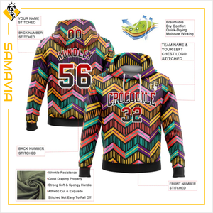 SAMAVIA Custom Sublimation Summer Sport Pullover <b>Hoodie</b> Men & Women's Full Print Knitted Sportswear - Product Image 2