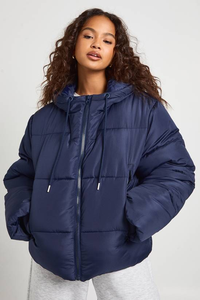 <b>Lightweight</b> Breathable Knitted Canvas Waterproof Plus Size Quilted Polyester Plain Dyed Hooded <b>Puffer</b> <b>Jackets</b> Men <b>Women</b> Casual - Product Image 4
