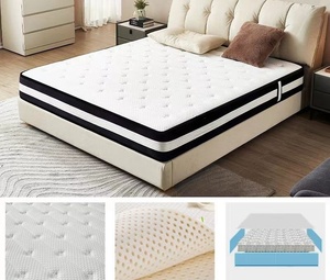 Bán buôn giường Bộ nhớ bọt nén chân không Nệm cuộn trong hộp carton độc lập Túi mùa xuân - Product Image 5