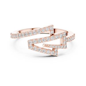 10K <b>Adjustable</b> <b>Silver</b> <b>Ring</b> with Crystal Stone Fashion Jewelry - Product Image 2