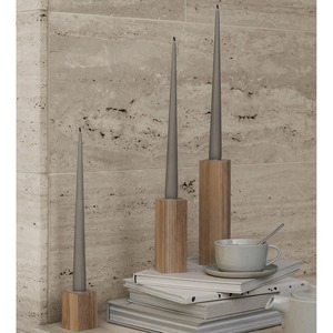 Modern Floor Wooden <b>Candle</b> <b>Holder</b> for Home Decor <b>Tall</b> Standing Display Stylish Accent for Living Room and Entryway From India - Product Image 2