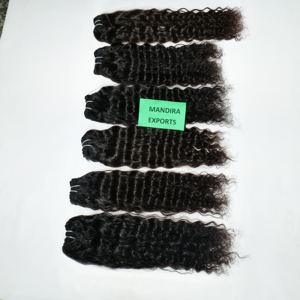 ผมชาวอินเดียแบบไม่ผ่านกระบวนการผม100% บริสุทธิ์ผมหยิกผมคนขายส่ง - Product Image 4