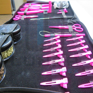 Kit d'outils professionnels personnalisés pour extensions de cheveux, couleur rose vif, pinces à micro-anneaux, outil de retrait de perles et accessoires de salon - Product Image 3