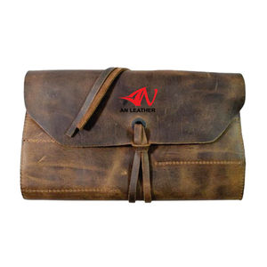 Charpentier en cuir de haute qualité Roll Up Tool Bag Multi Tool Storing Rolling Pouch - Product Image 1