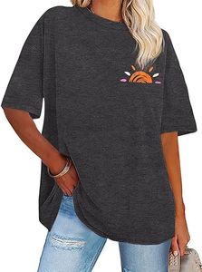 Camiseta de gran tamaño personalizada para mujer, camiseta de calle holgada de algodón OEM con diseño de logotipo serigrafiado - Product Image 5